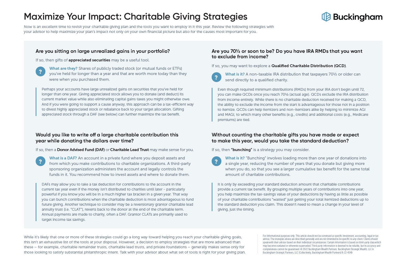 Maximize Your Impact: Charitable Giving Strategies